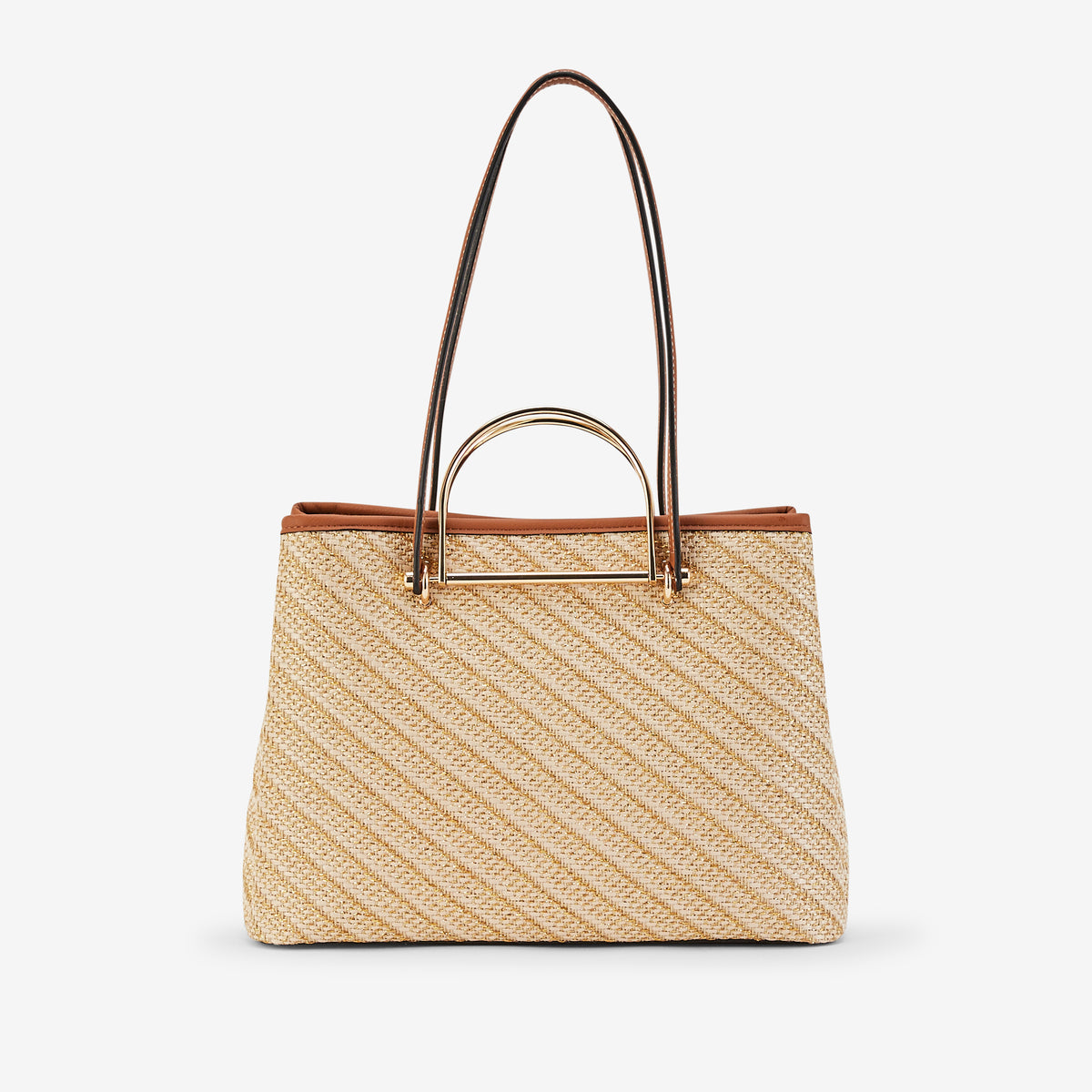 Sac shopper L doré P-Kitami