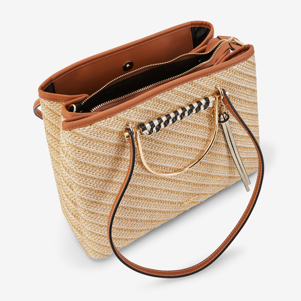 Sac shopper L doré P-Kitami