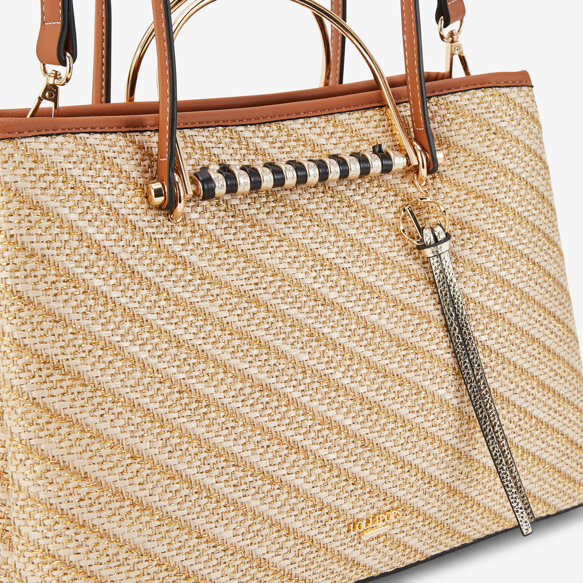 Sac shopper L doré P-Kitami