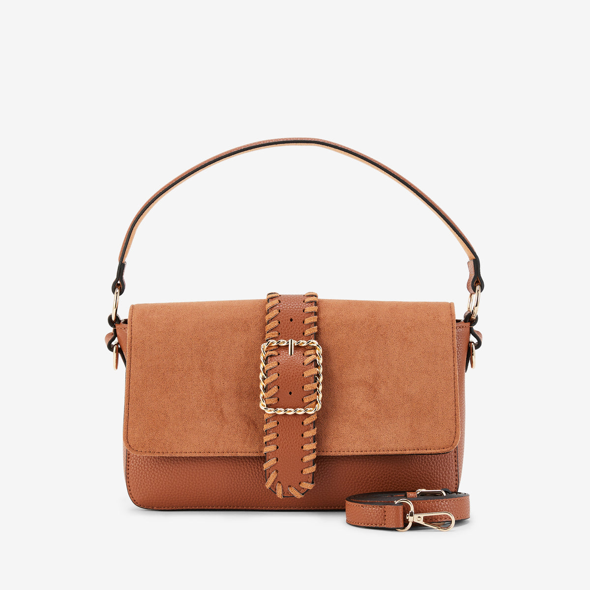 Sac porté épaule camel Phiby