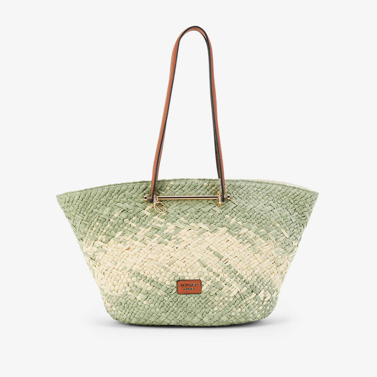 Sac panier vert amande Poupidoo