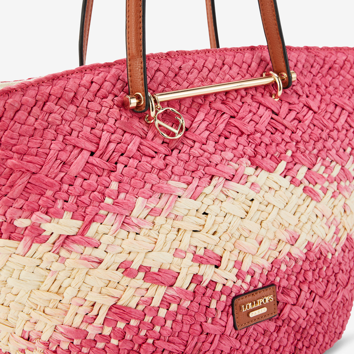 Sac panier rose Poupidoo