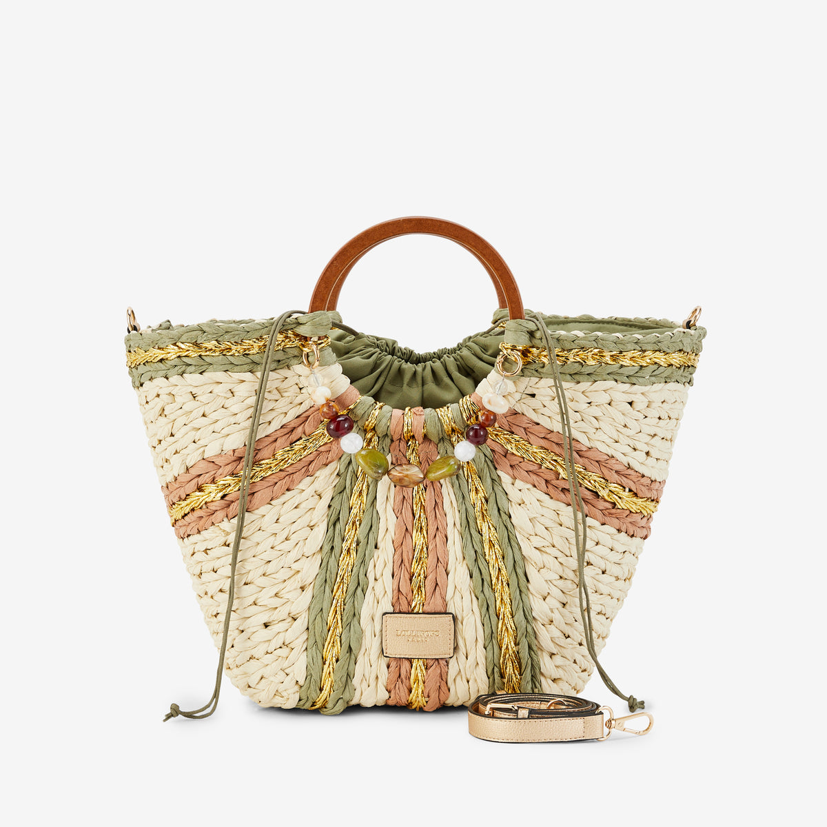 Grand panier kaki Petronille