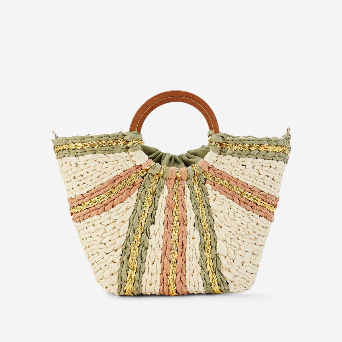 Grand panier kaki Petronille