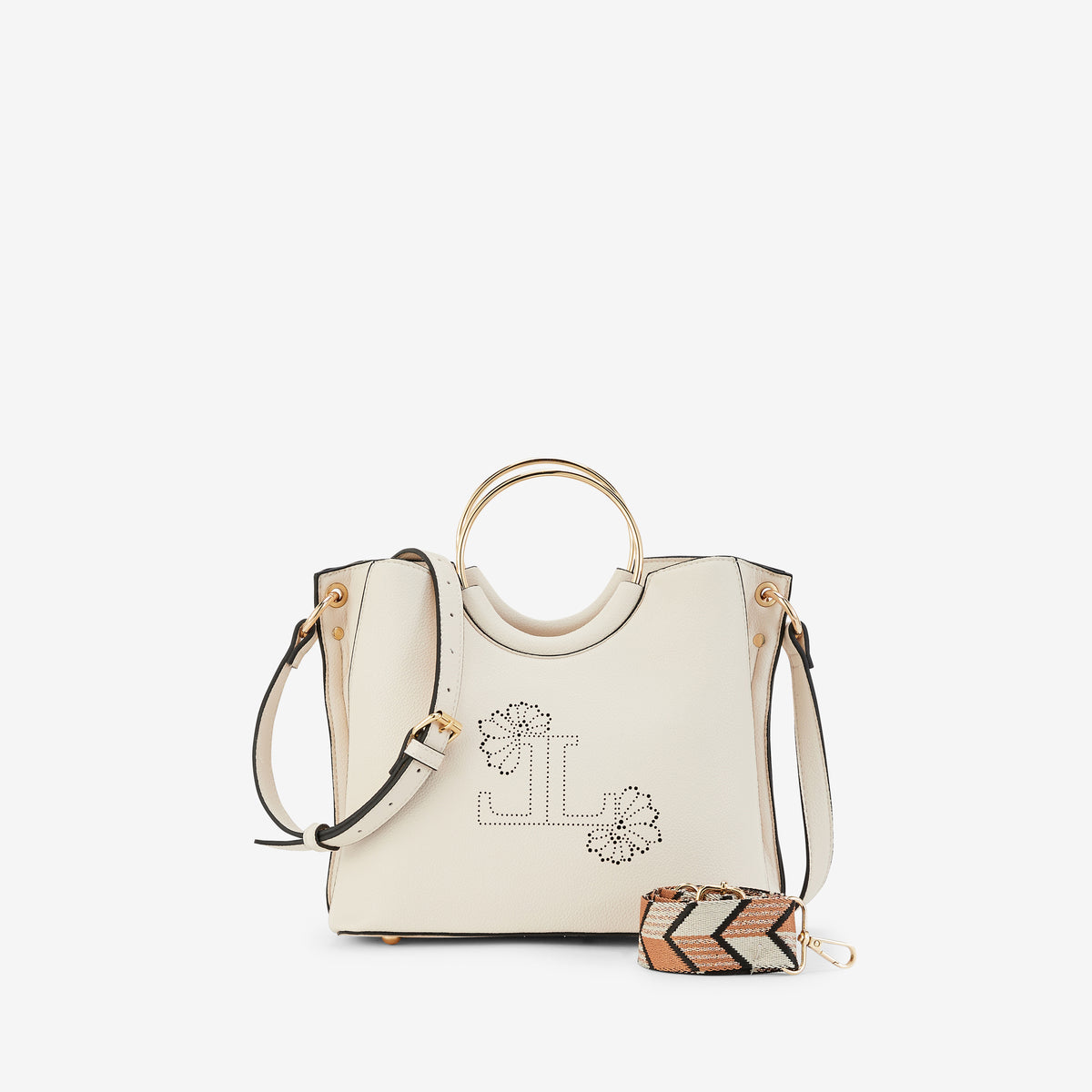 Petit sac shopper ivoire Poldie