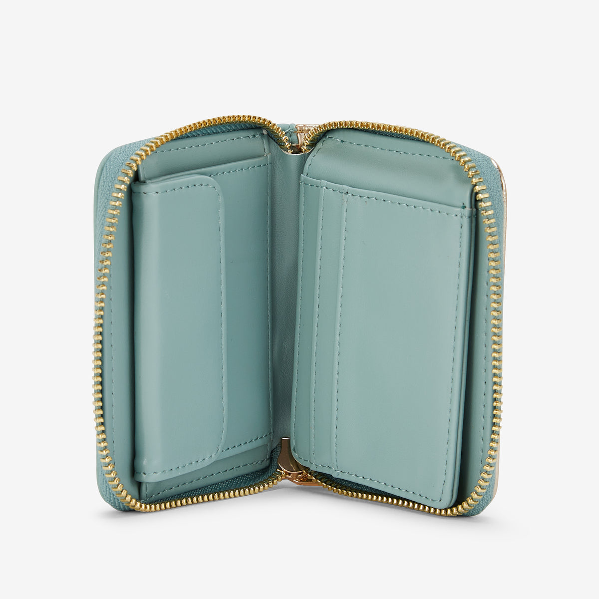 Portefeuille vert aqua P-Kitami