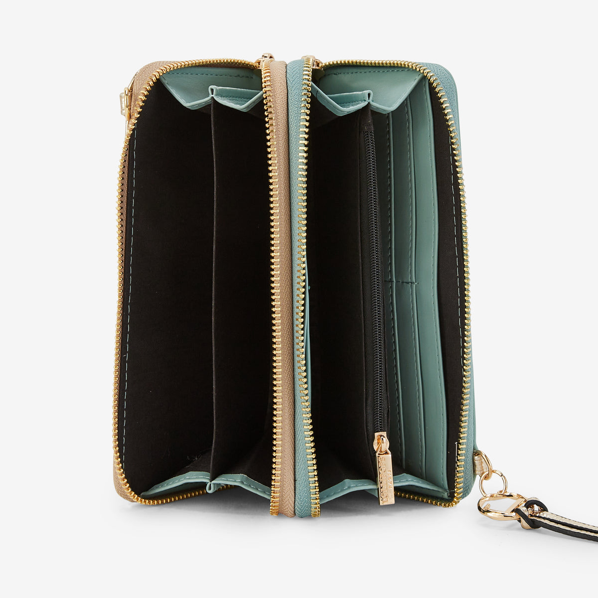 Pochette de voyage vert aqua P-Kitami