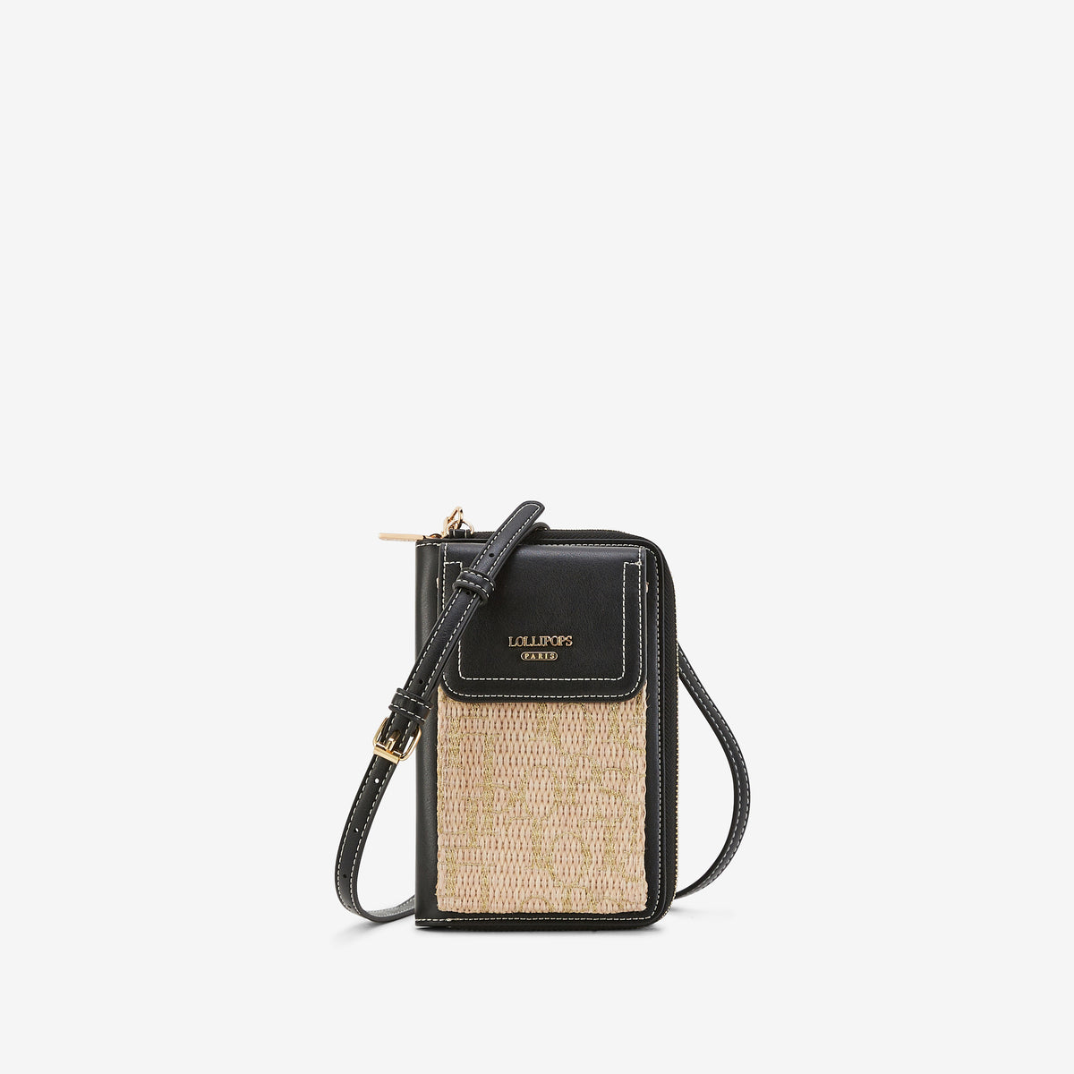 Pochette de téléphone noire Primavera