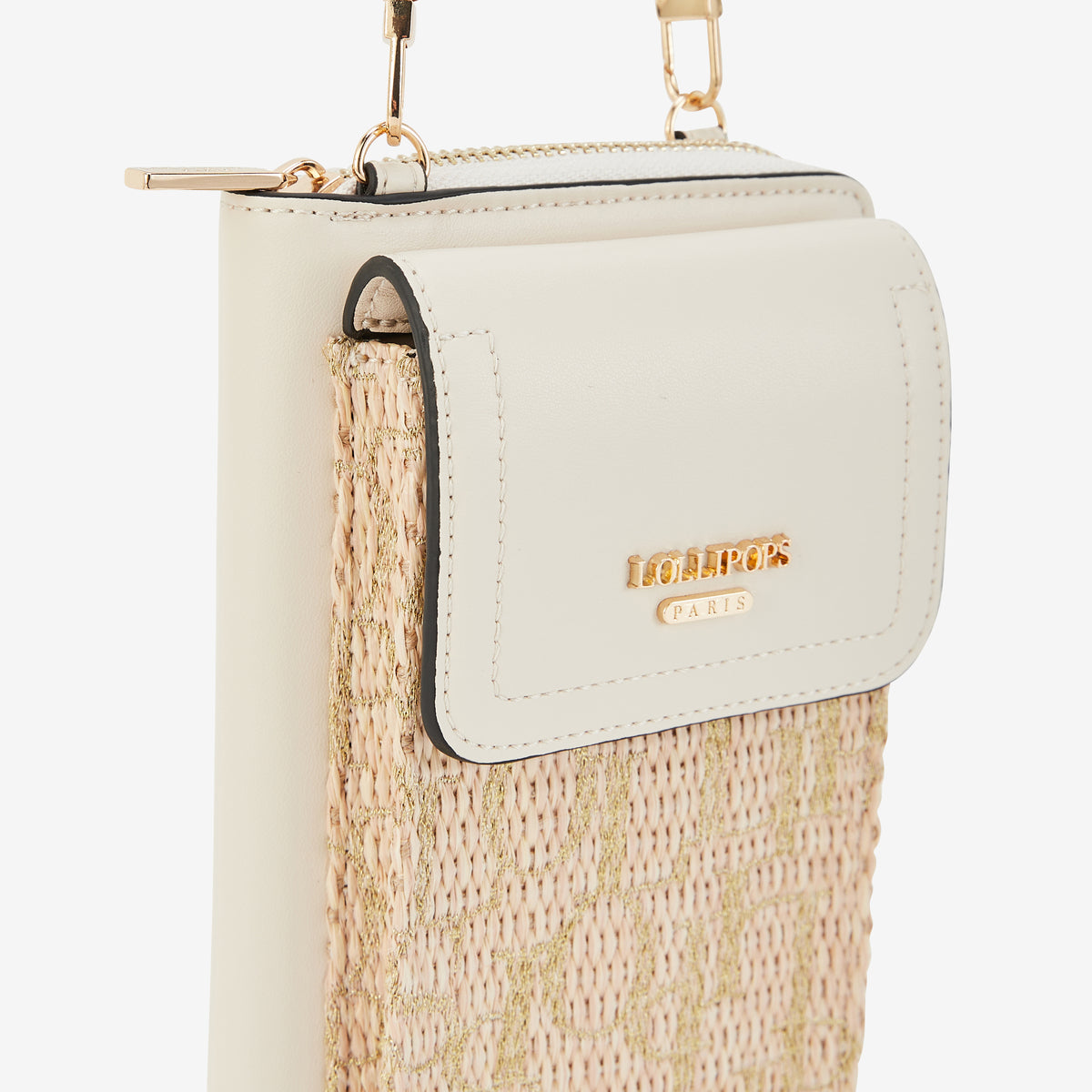Pochette de téléphone ivoire Primavera