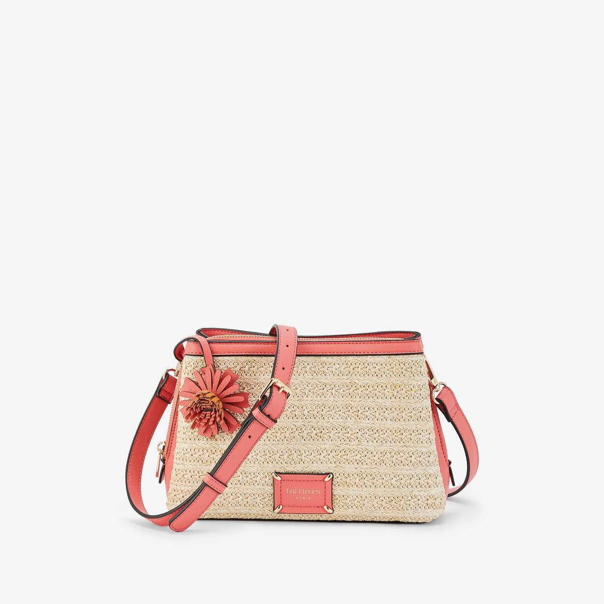 Sac multi poches corail Palmira