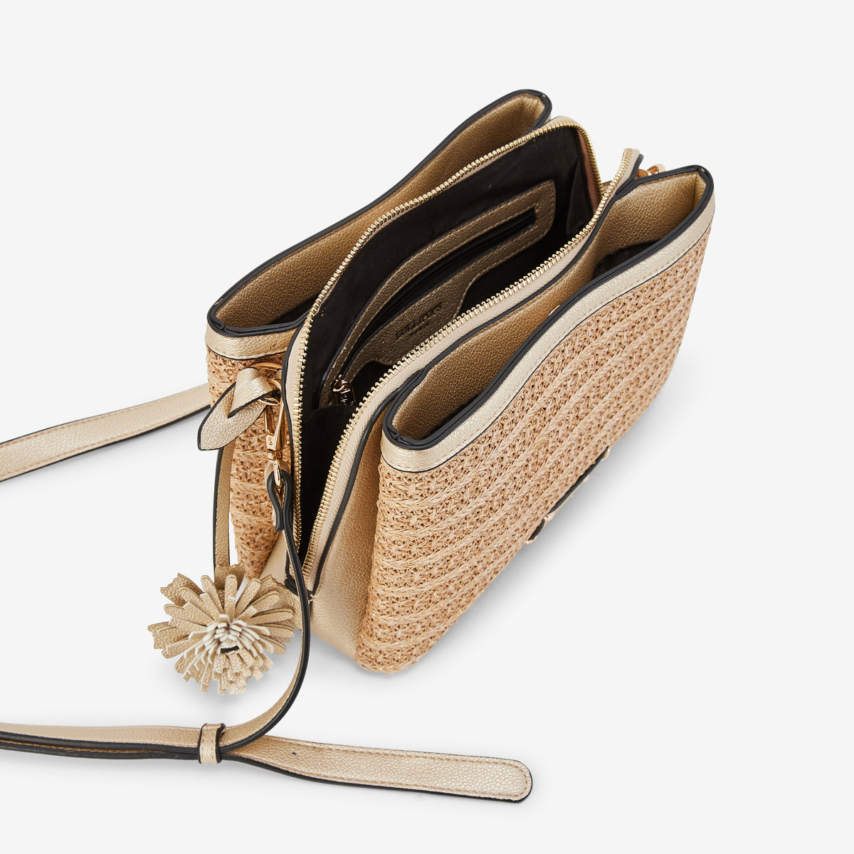 Sac multi poches doré Palmira