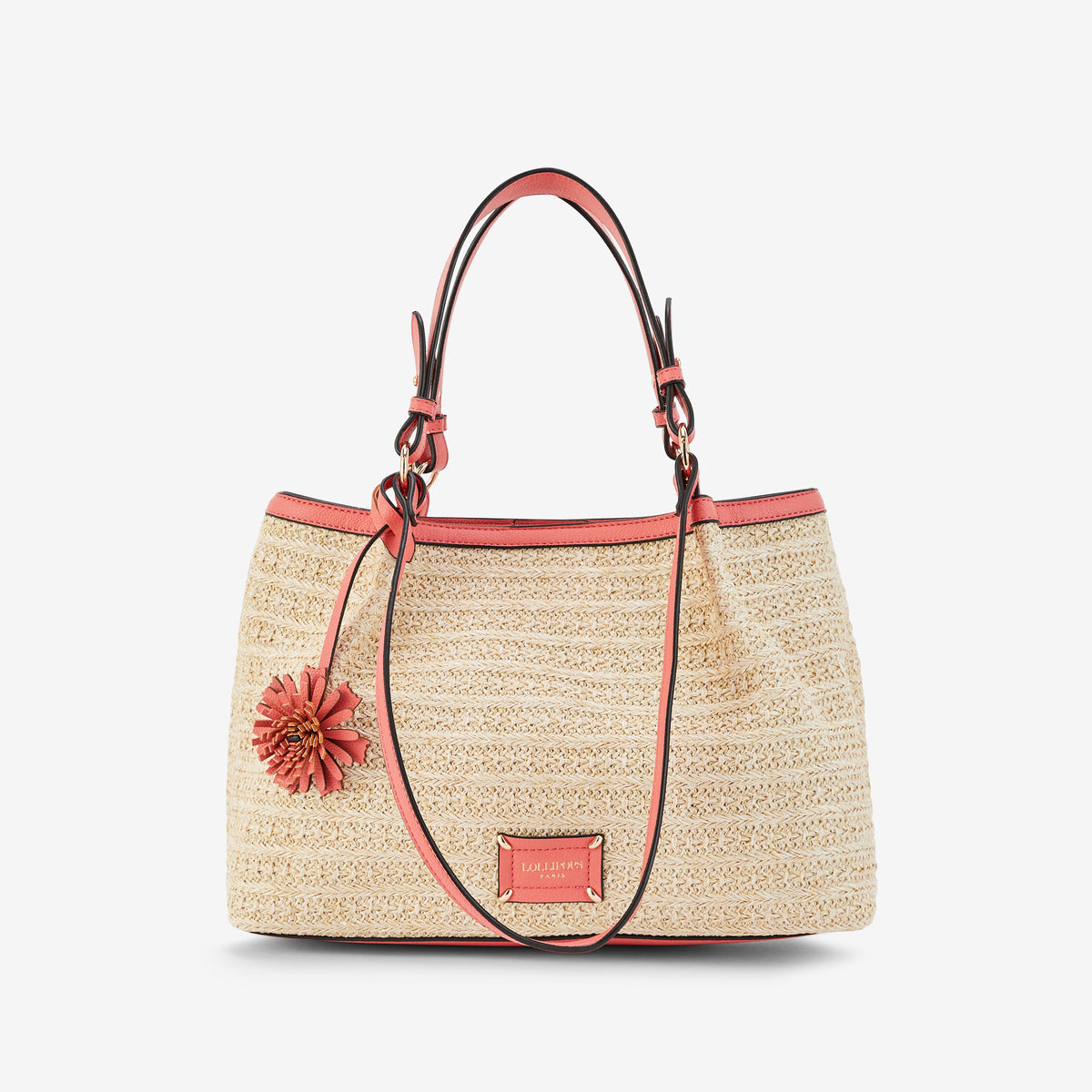 Sac shopper corail Palmira