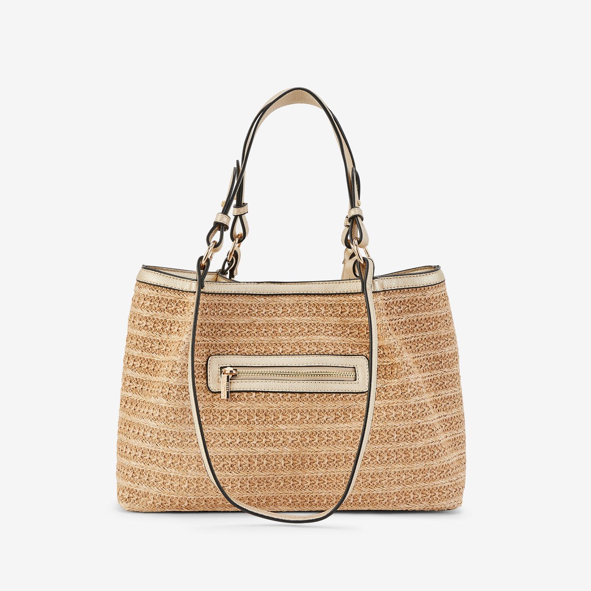 Sac shopper doré Palmira