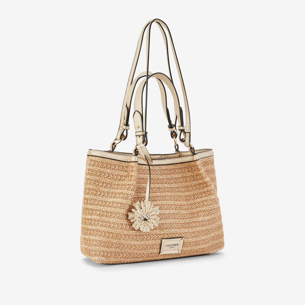 Sac shopper doré Palmira