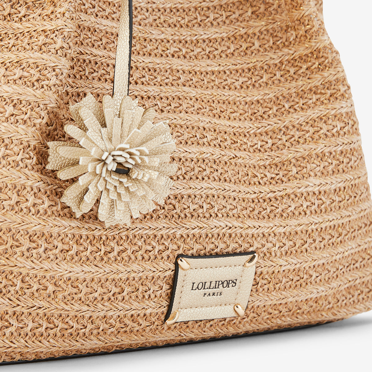Sac shopper doré Palmira