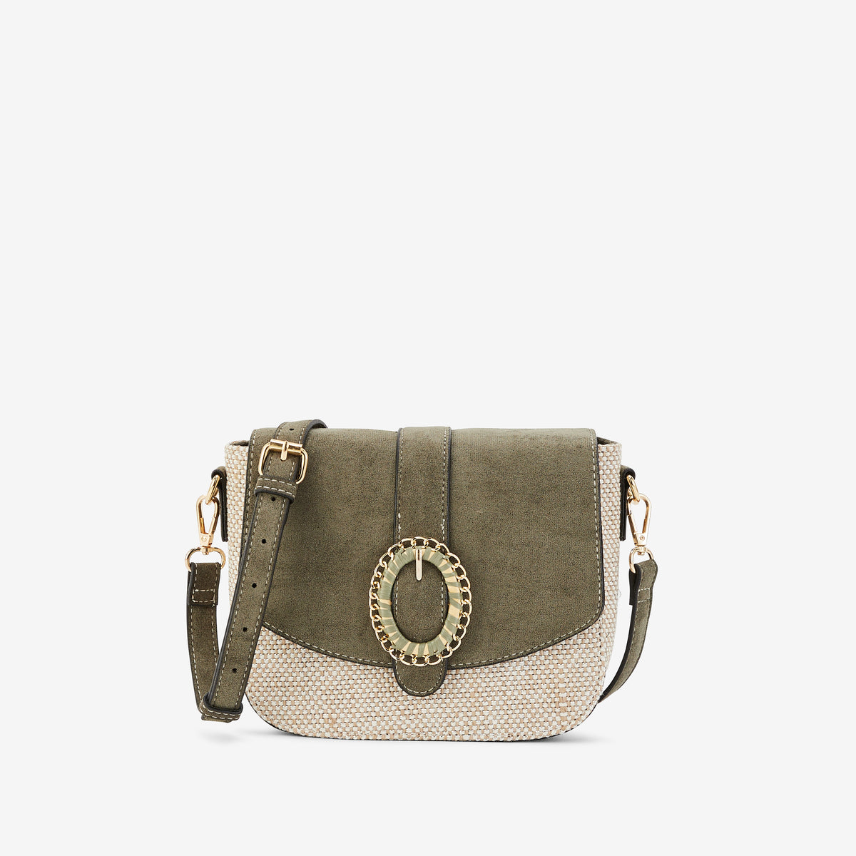 Sac porté épaule kaki Paisley