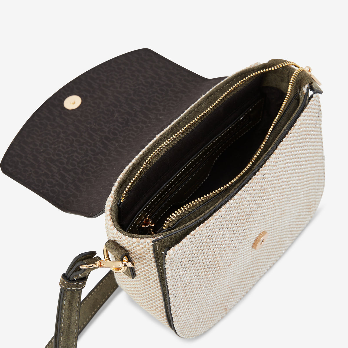 Sac porté épaule kaki Paisley