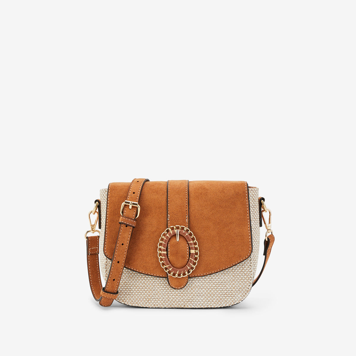 Sac porté épaule camel Paisley