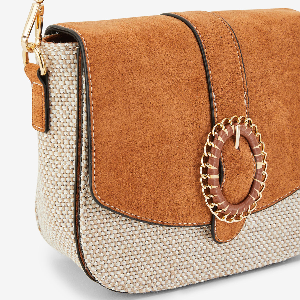 Sac porté épaule camel Paisley