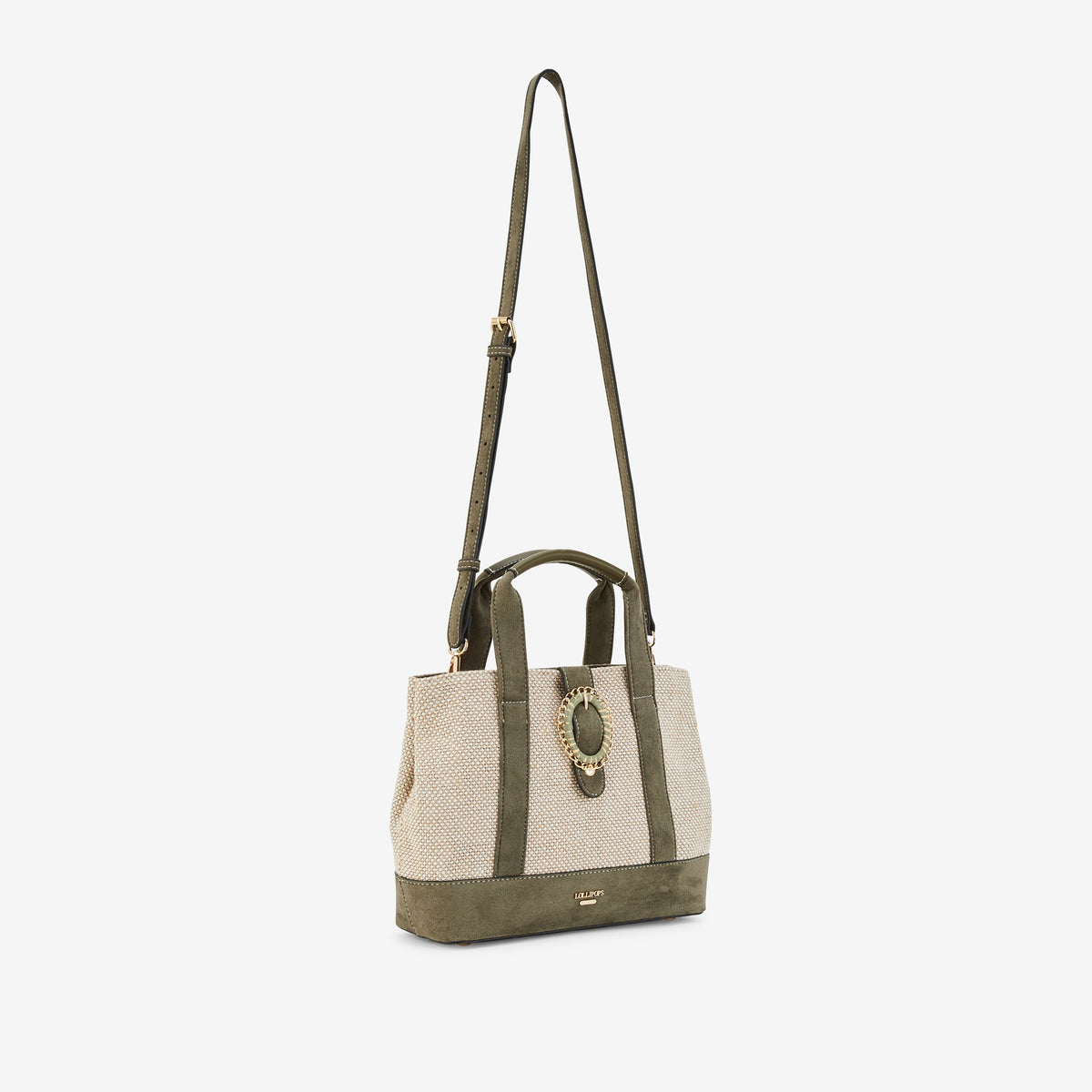 Sac shopper M kaki Paisley