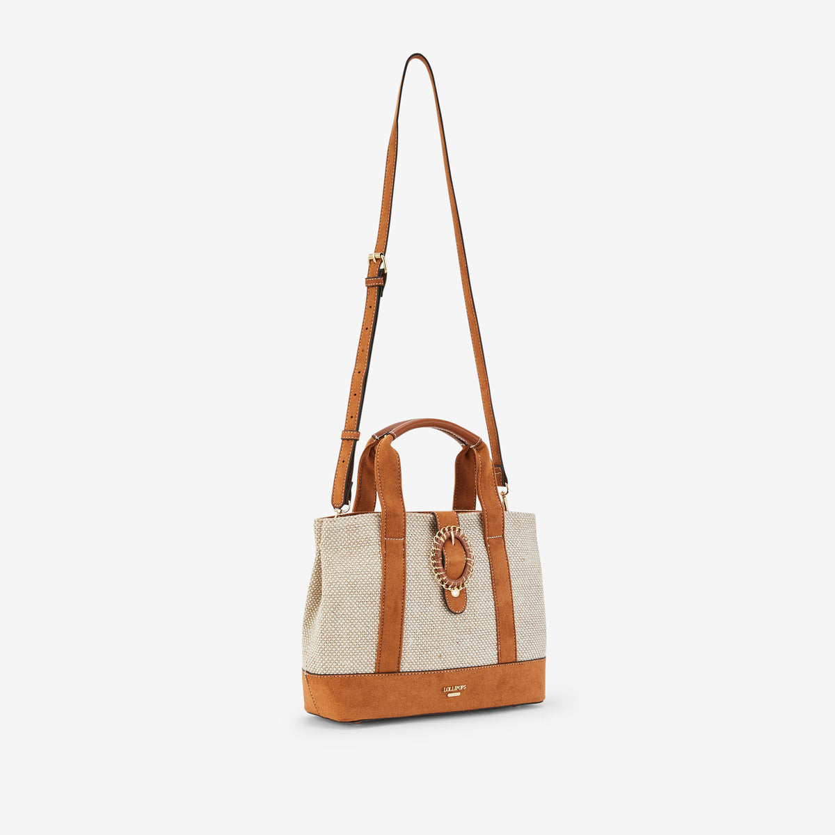 Sac shopper M camel Paisley