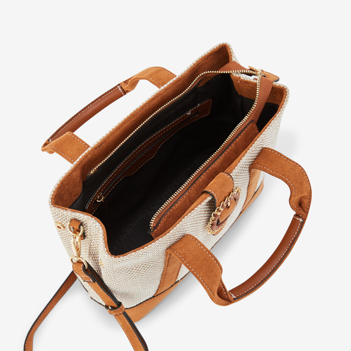 Sac shopper M camel Paisley