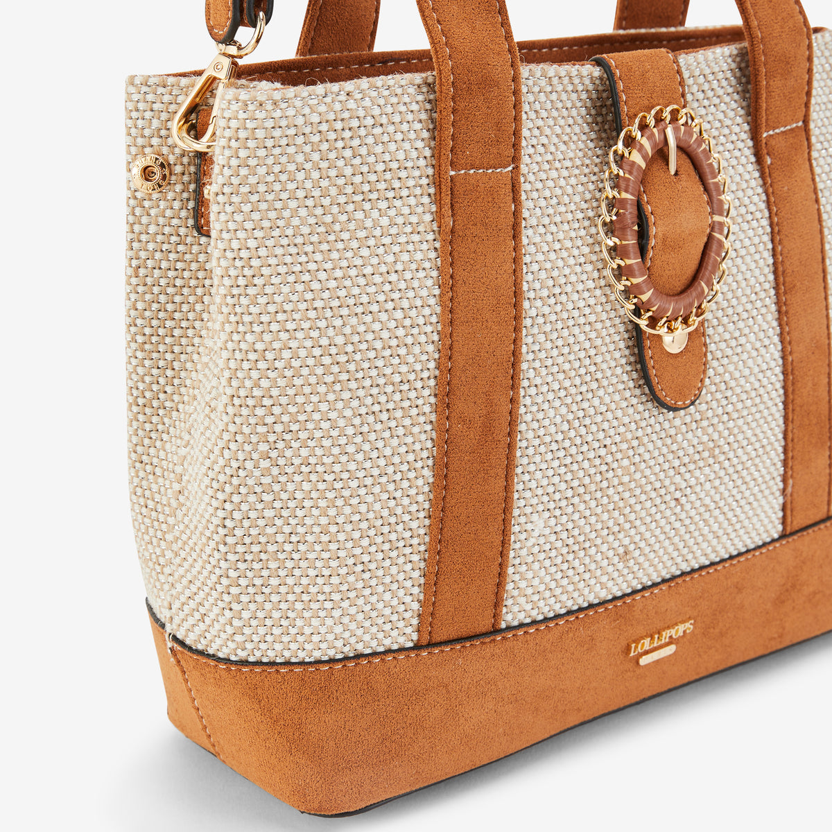 Sac shopper M camel Paisley