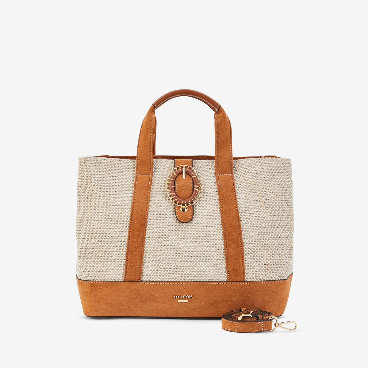 Grand sac shopper camel Paisley