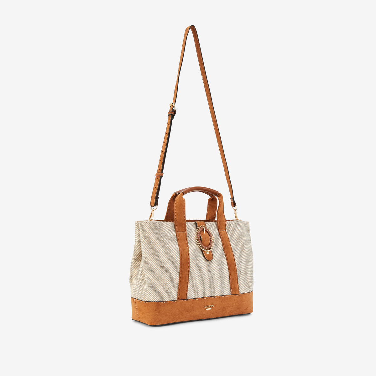 Grand sac shopper camel Paisley