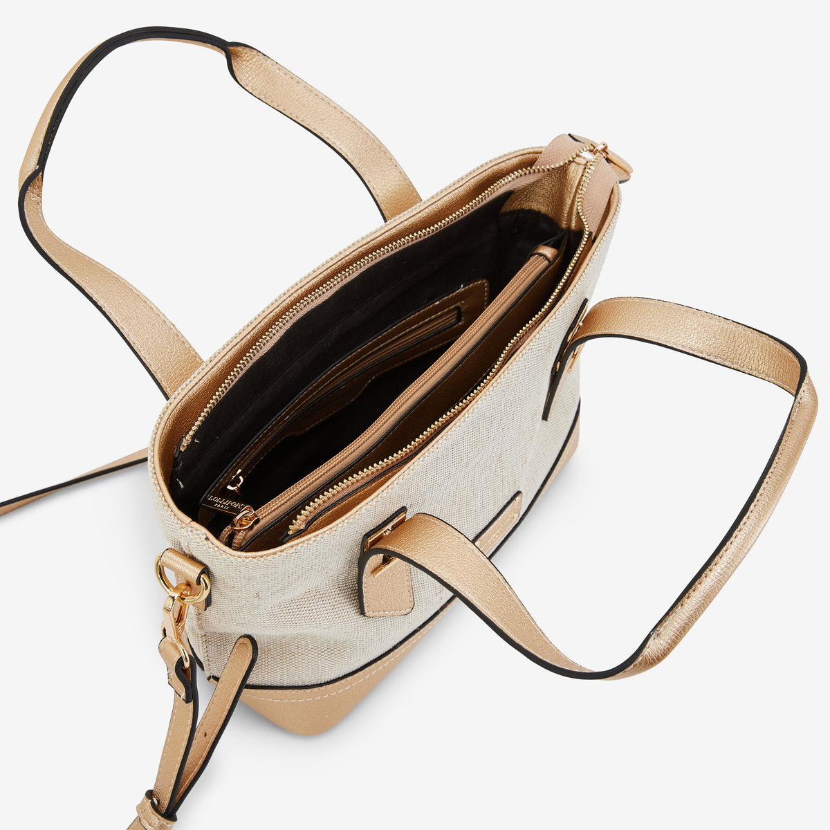 Petit sac shopper doré Patrizia