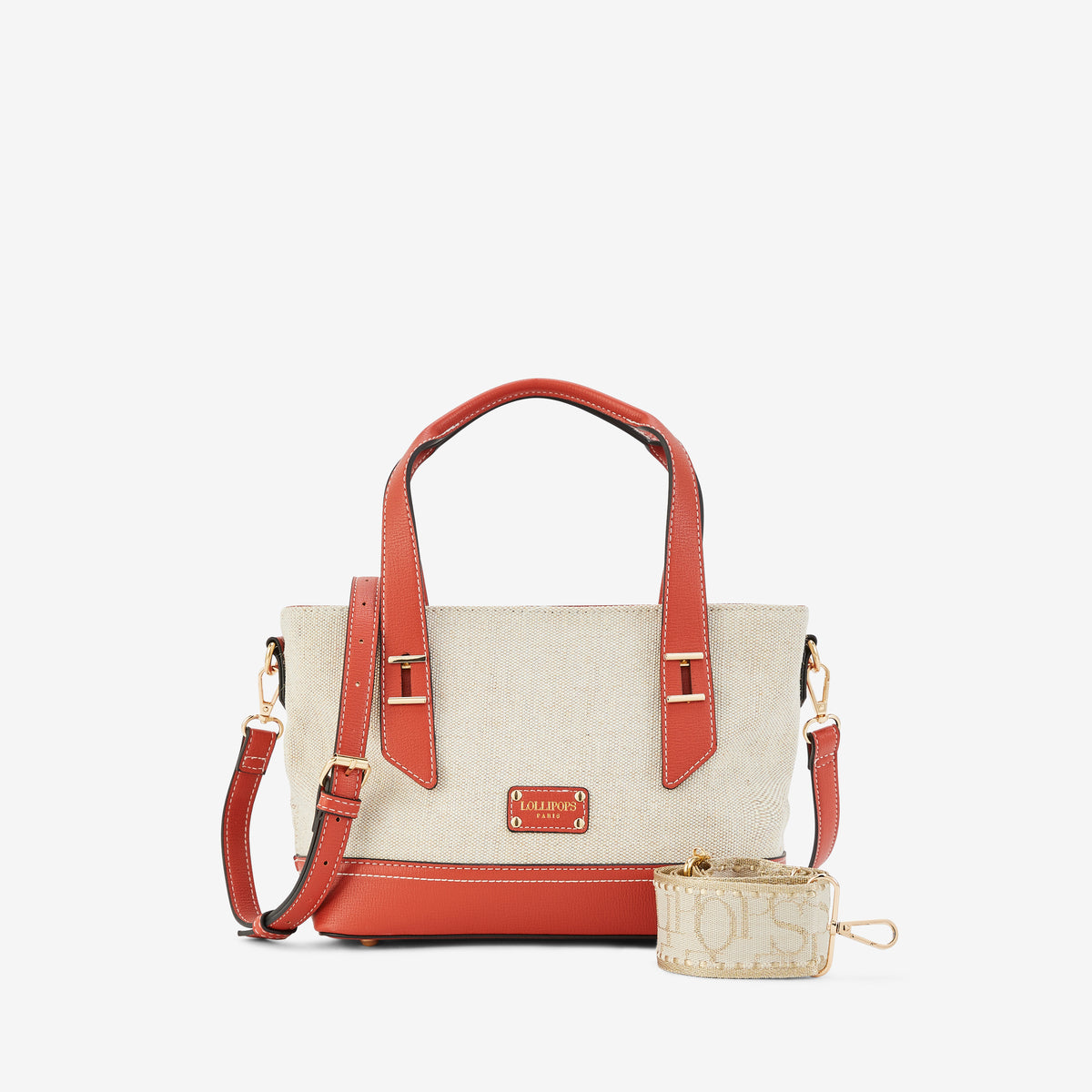 Petit sac shopper brique Patrizia
