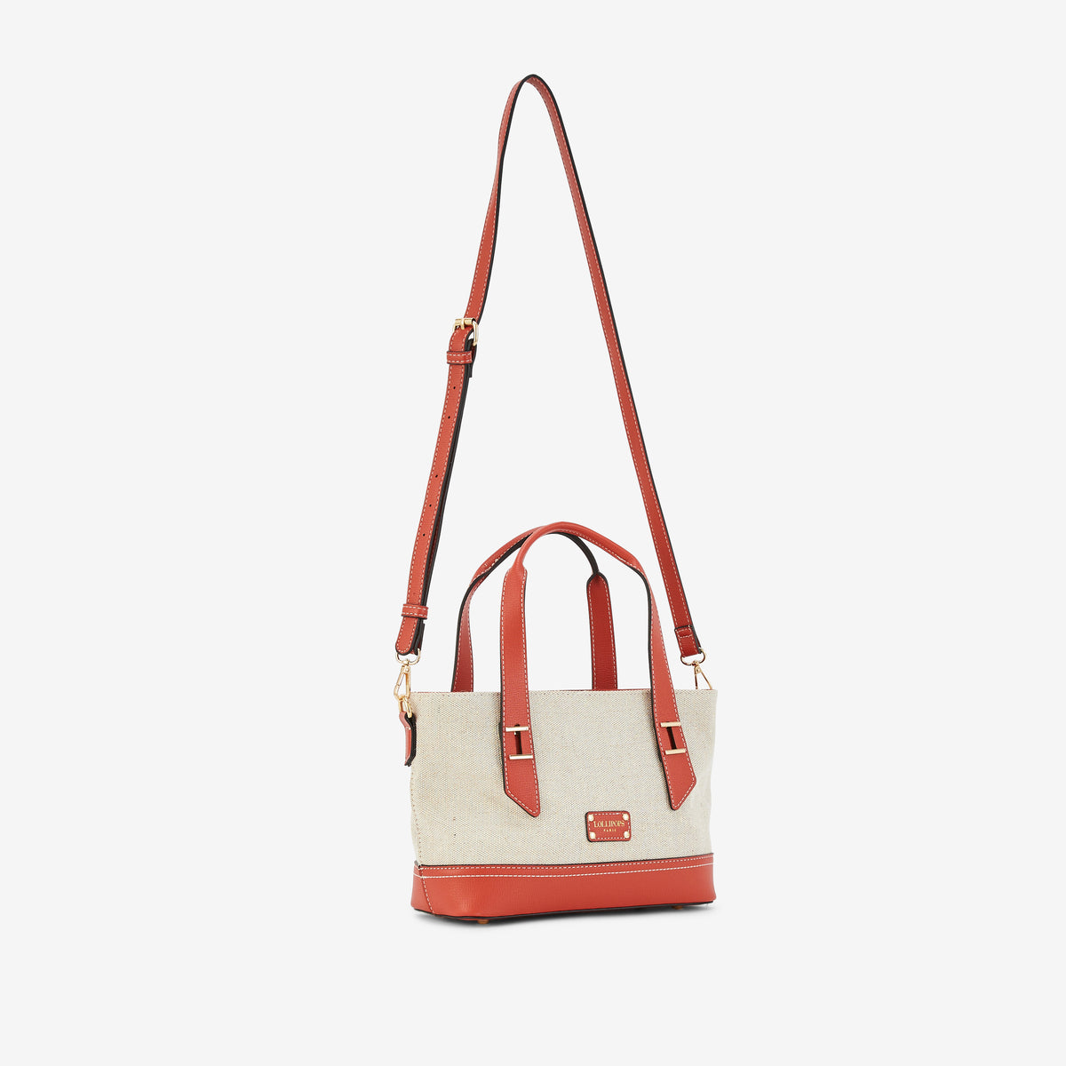 Petit sac shopper brique Patrizia