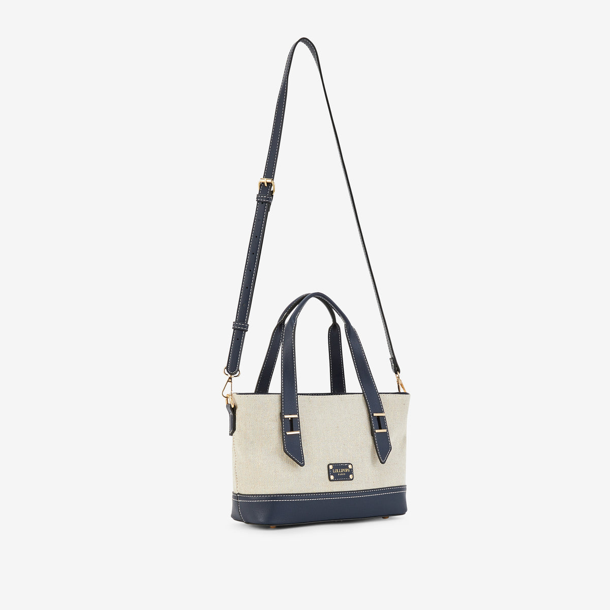 Petit sac shopper bleu marine Patrizia