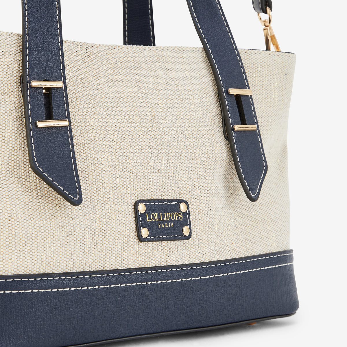 Petit sac shopper bleu marine Patrizia