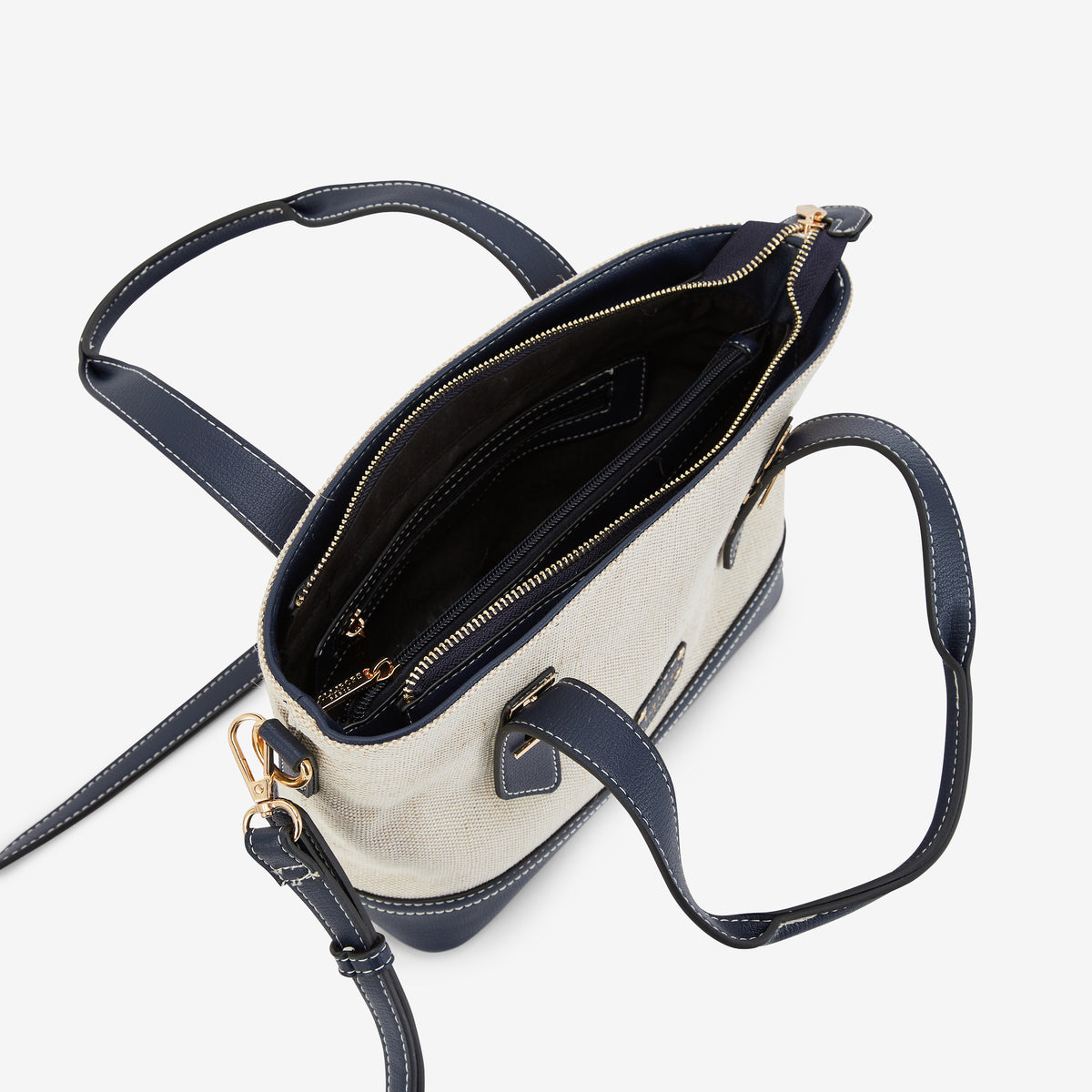 Petit sac shopper bleu marine Patrizia