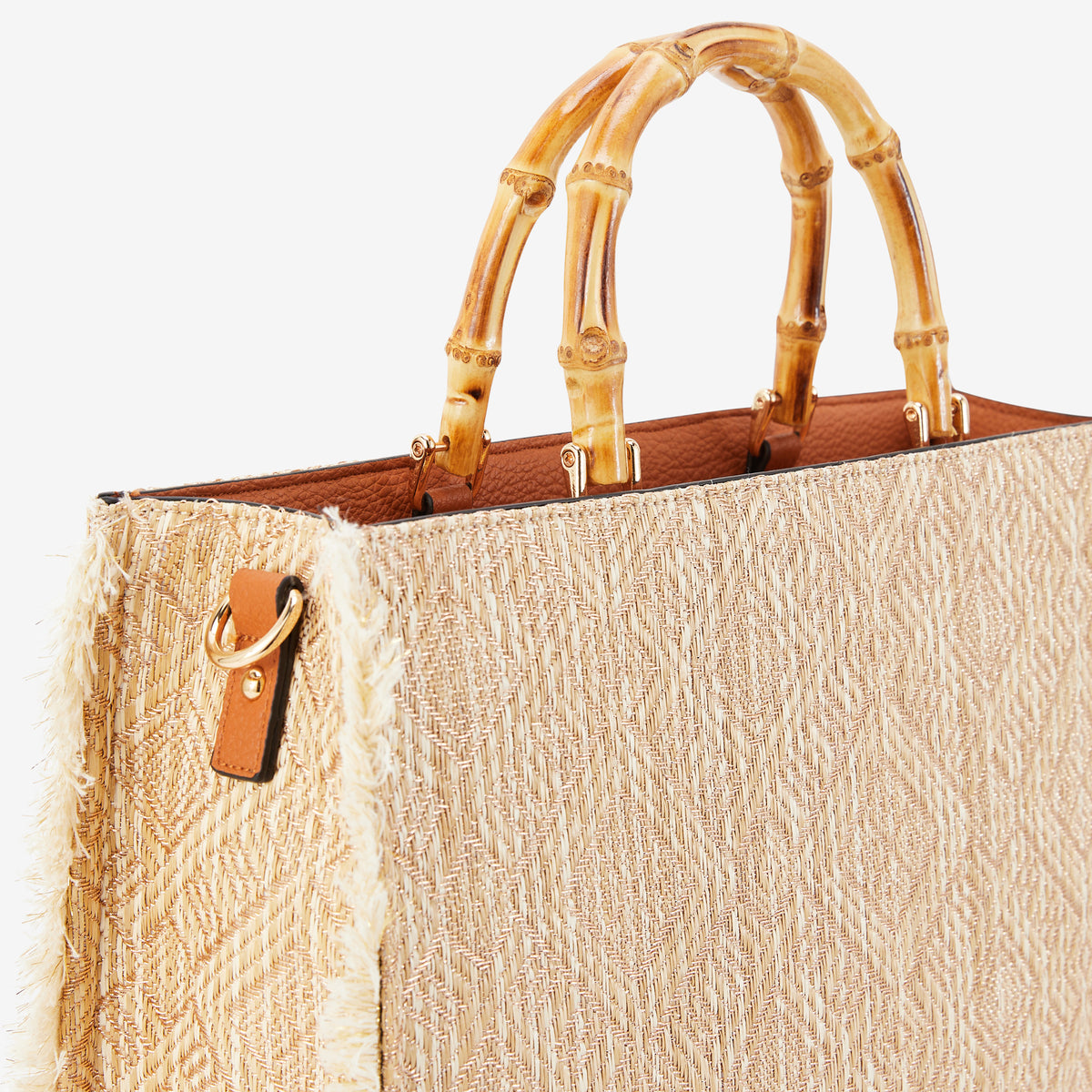 Sac shopper L doré Polly