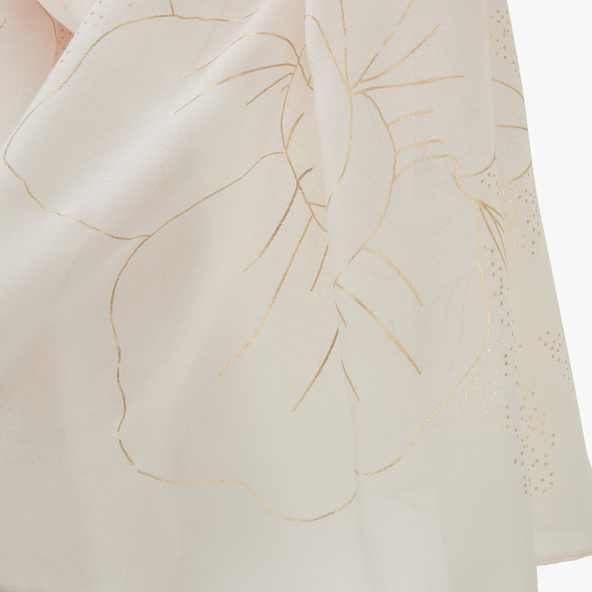 Foulard rectangulaire nude Pomy