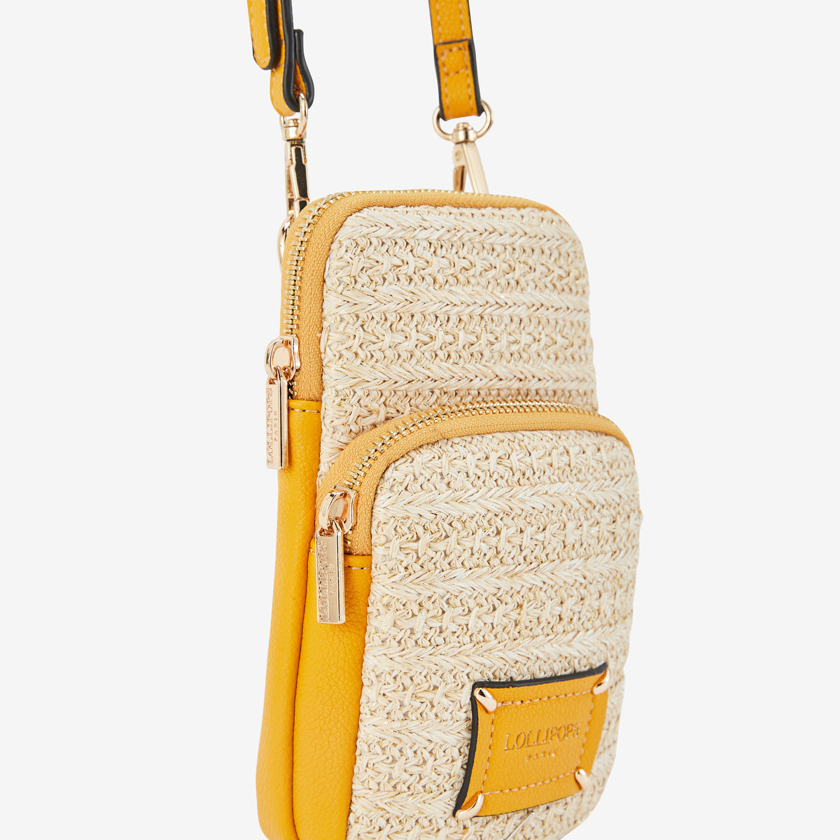 Pochette de téléphone jaune Palmira
