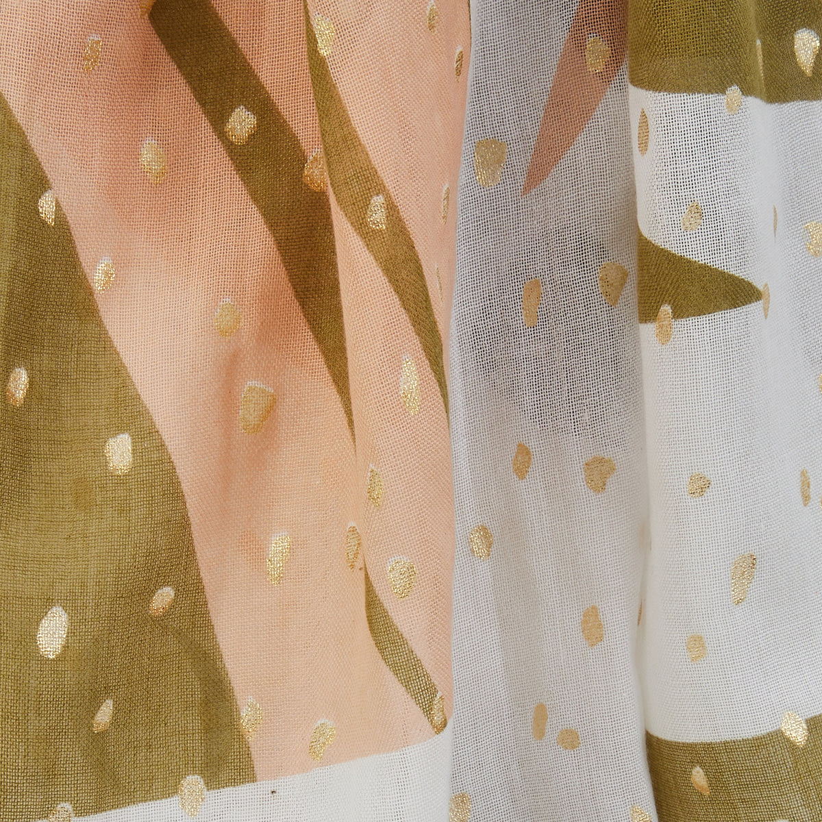 Foulard rectangulaire kaki Petronilla