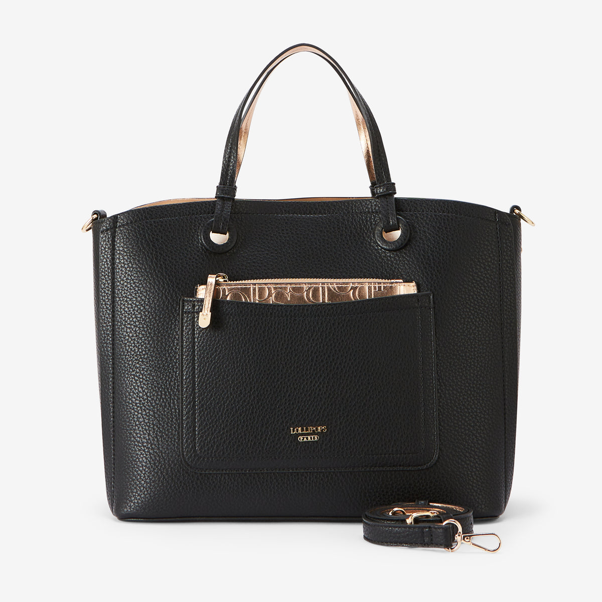 Grand sac shopper noir Riada