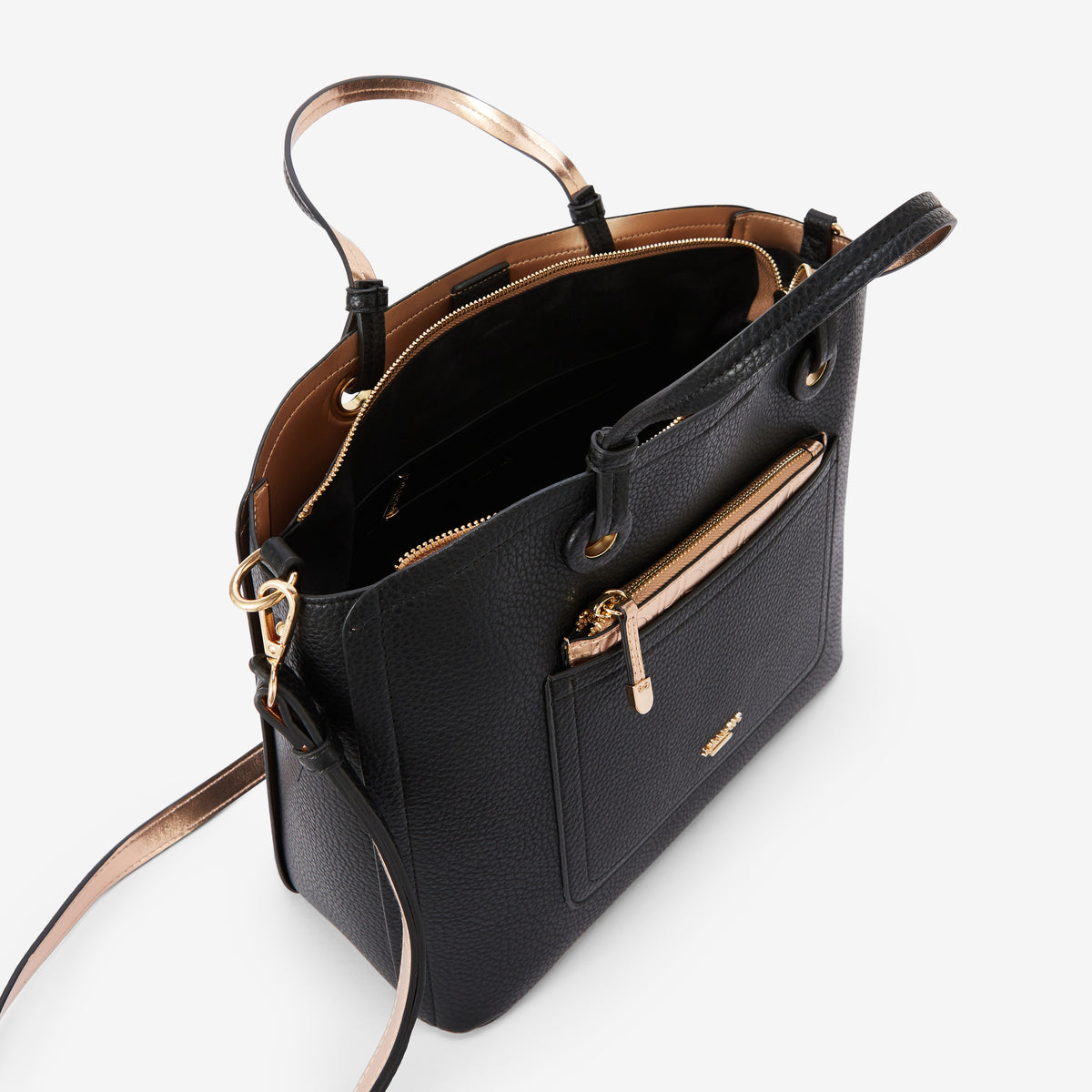 Grand sac shopper noir Riada