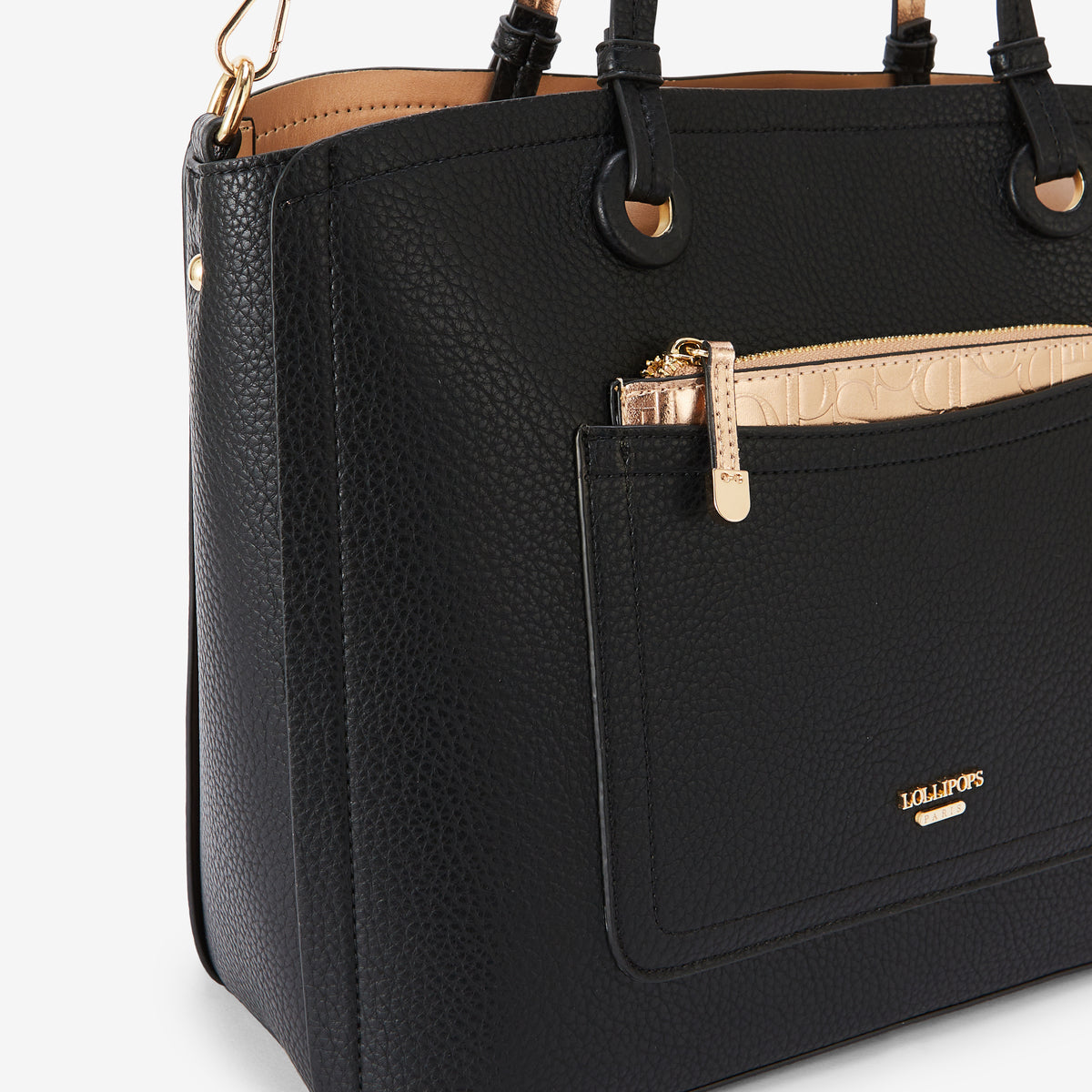 Grand sac shopper noir Riada