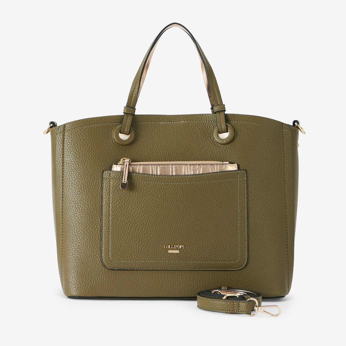 Grand sac shopper kaki Riada