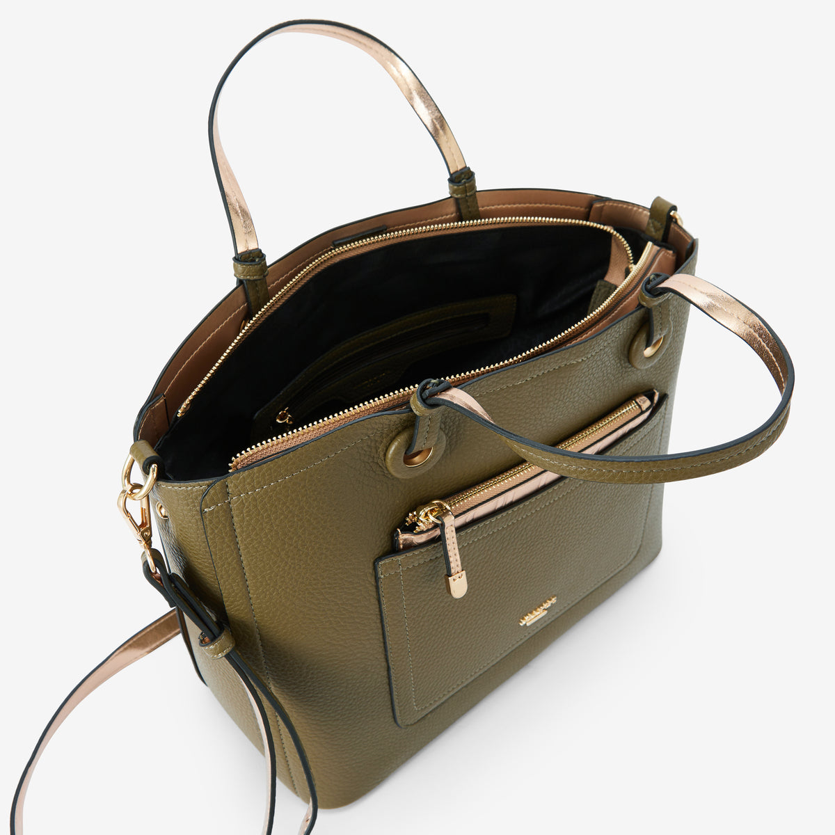 Grand sac shopper kaki Riada