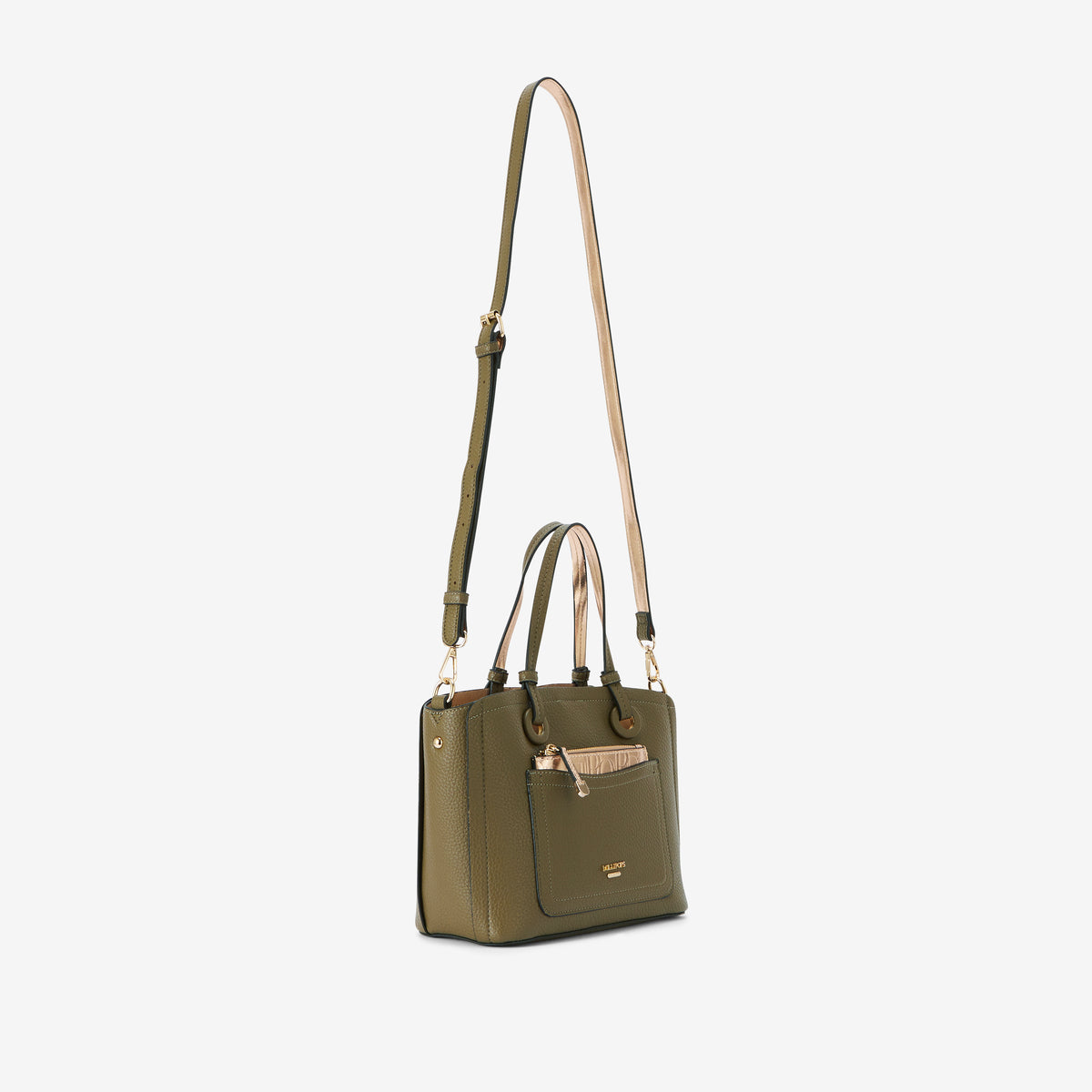 Sac shopper kaki Riada