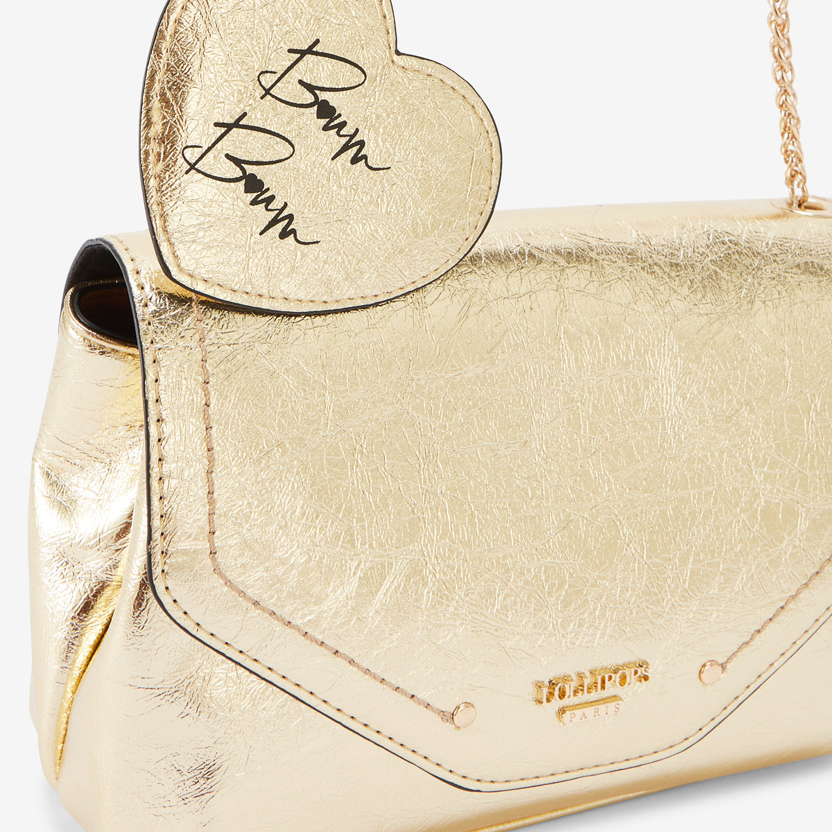 Petit sac porté épaule dore Rody