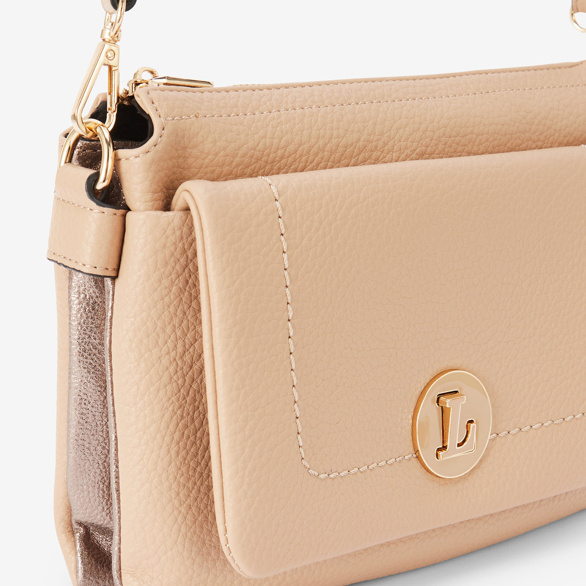 Sac multi poches M beige Rosabelle