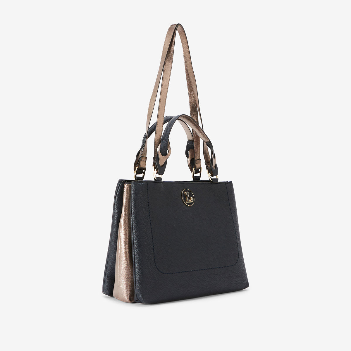 Sac shopper L bleu marine Rosabelle