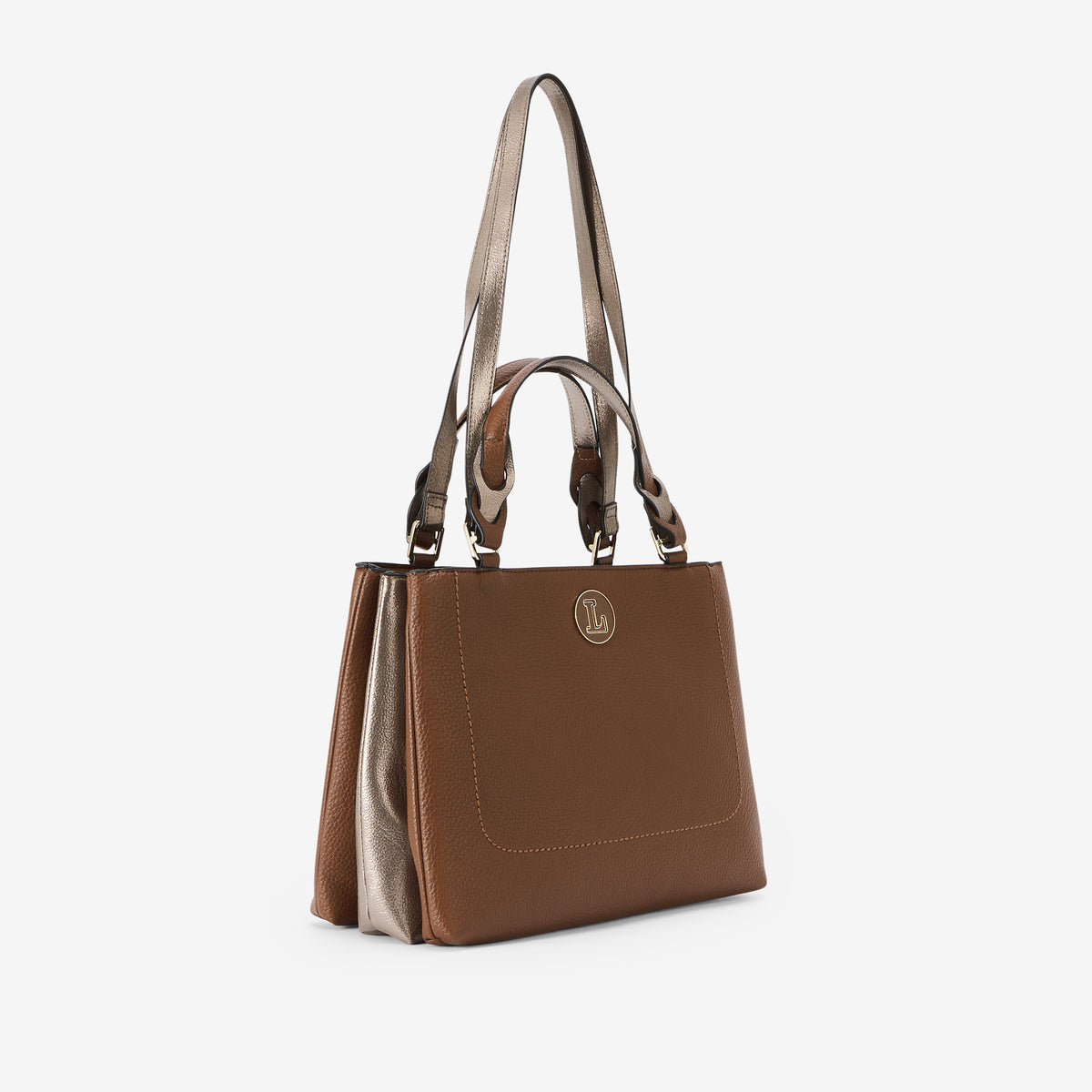 Grand sac shopper cognac Rosabelle