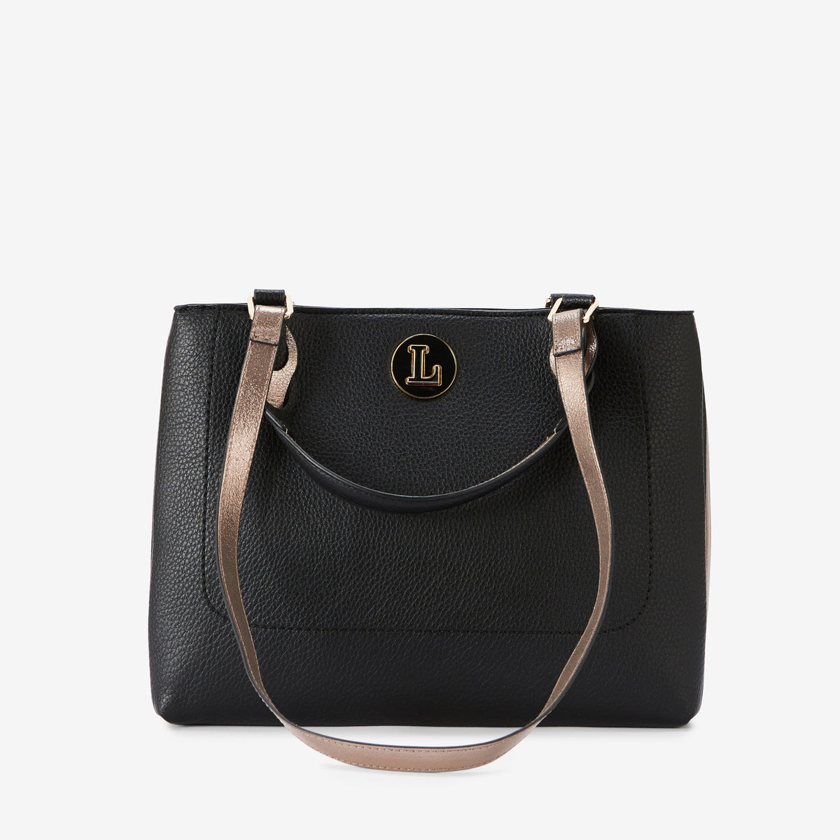 Grand sac shopper noir Rosabelle
